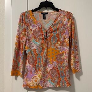 Chaps Paisley Blouse